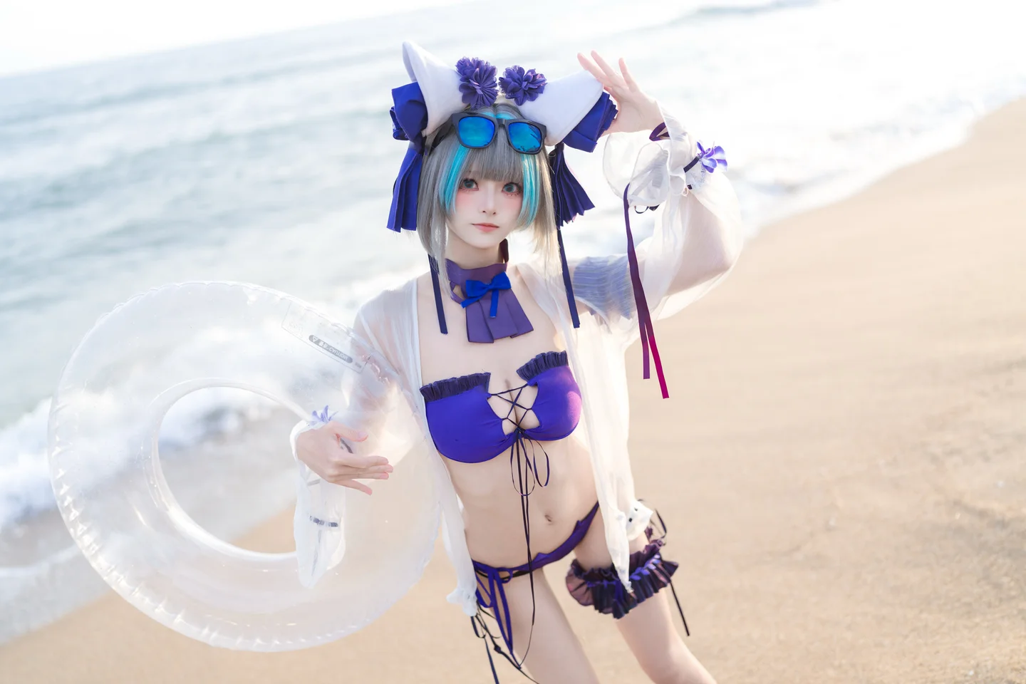 九柒喵 - No.039 碧蓝航线·柴郡泳装 [26P-194MB] tg@simisebaisi 【丝足阁】004.webp